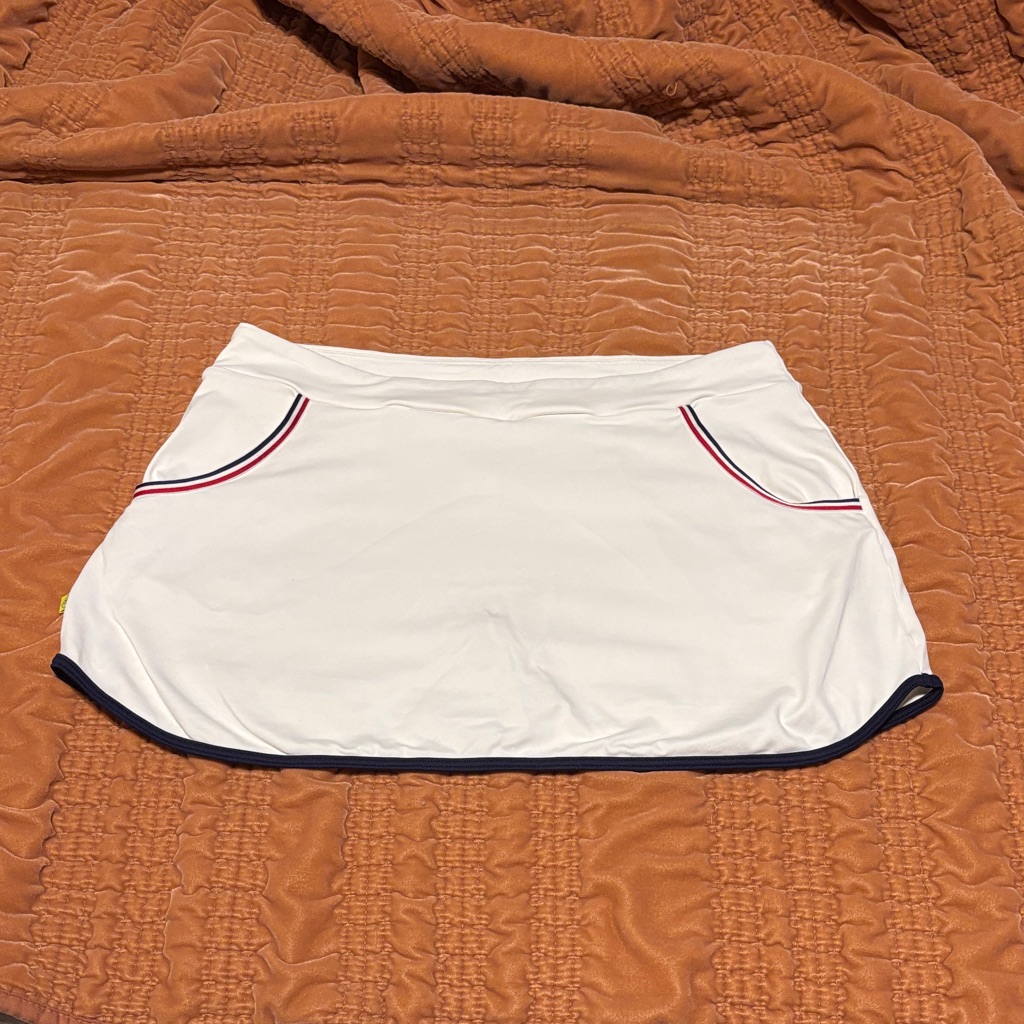 Lâoeuf Poch Skirt - White Skort -Large